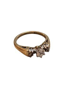 Vintage 12kt Gold & Sapphire Ring Size 6.5 (A6548)